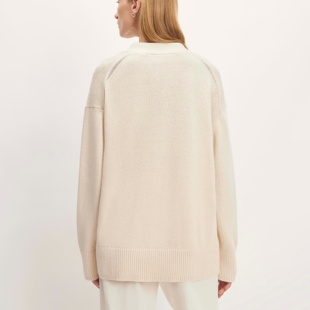 Everlane Organic Cotton Cardigan Nwt - Picture 6 of 13